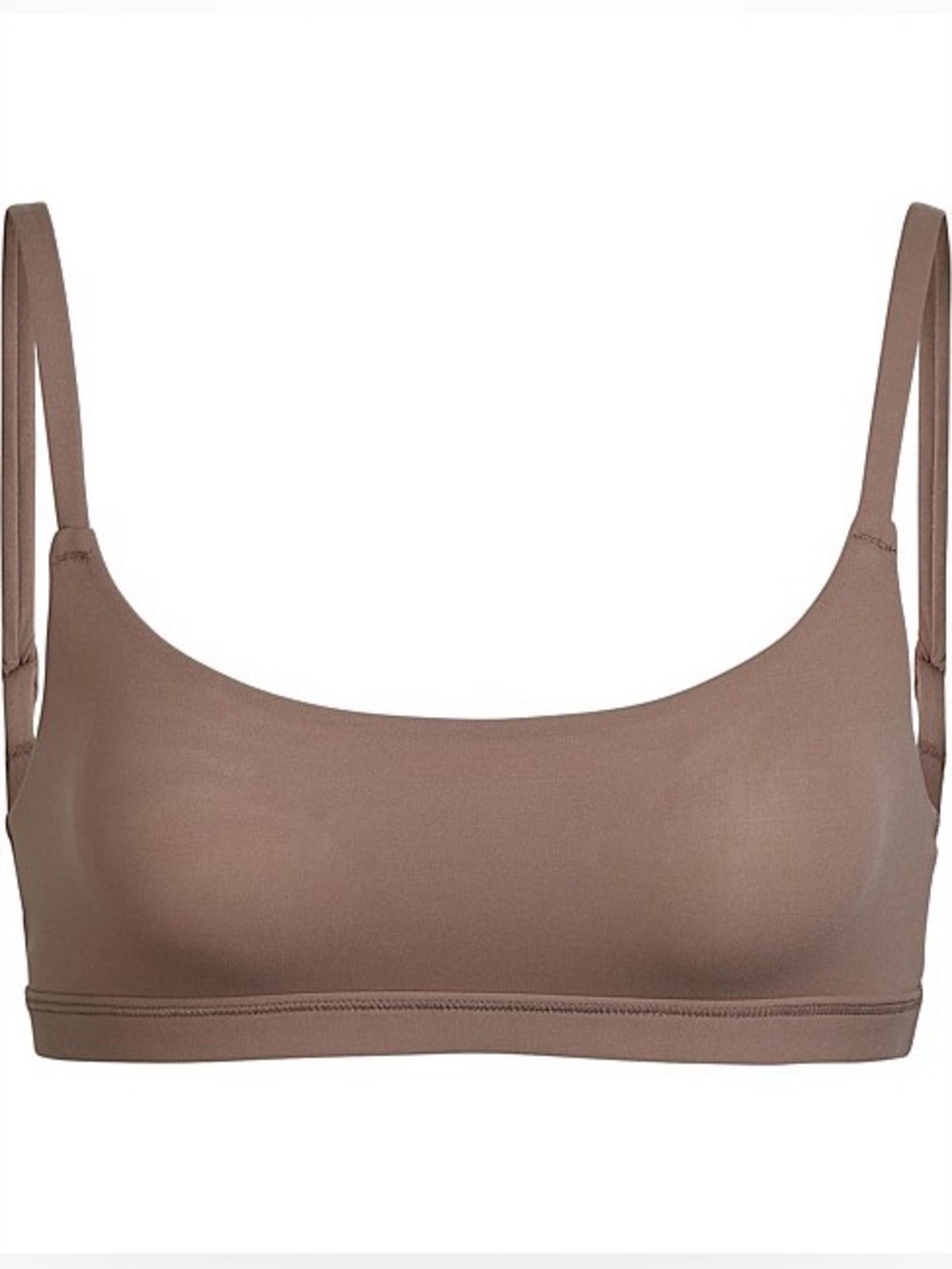 SKIMS Fits Everybody Umber Small Scoop Bralette